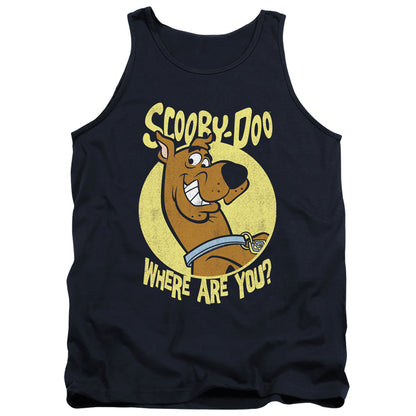 Scooby Doo Where Are You Mens Tank Top Shirt Navy Blue