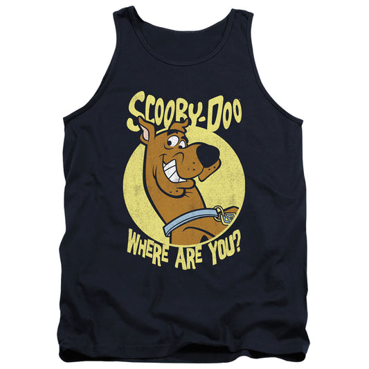 Scooby Doo Where Are You Mens Tank Top Shirt Navy Blue