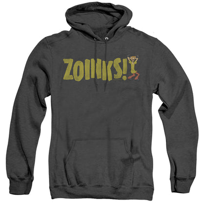 Scooby Doo Zoinks Mens Heather Hoodie Black Officially Licensed