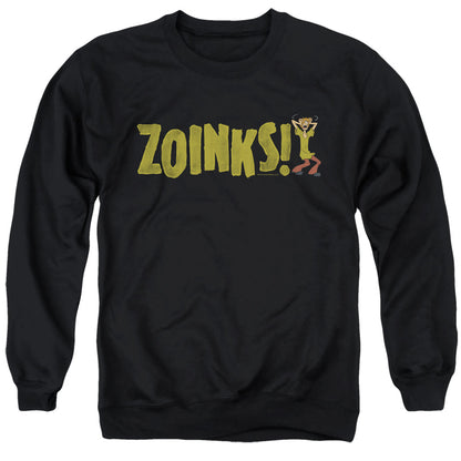 Scooby Doo Zoinks Mens Crewneck Sweatshirt Black