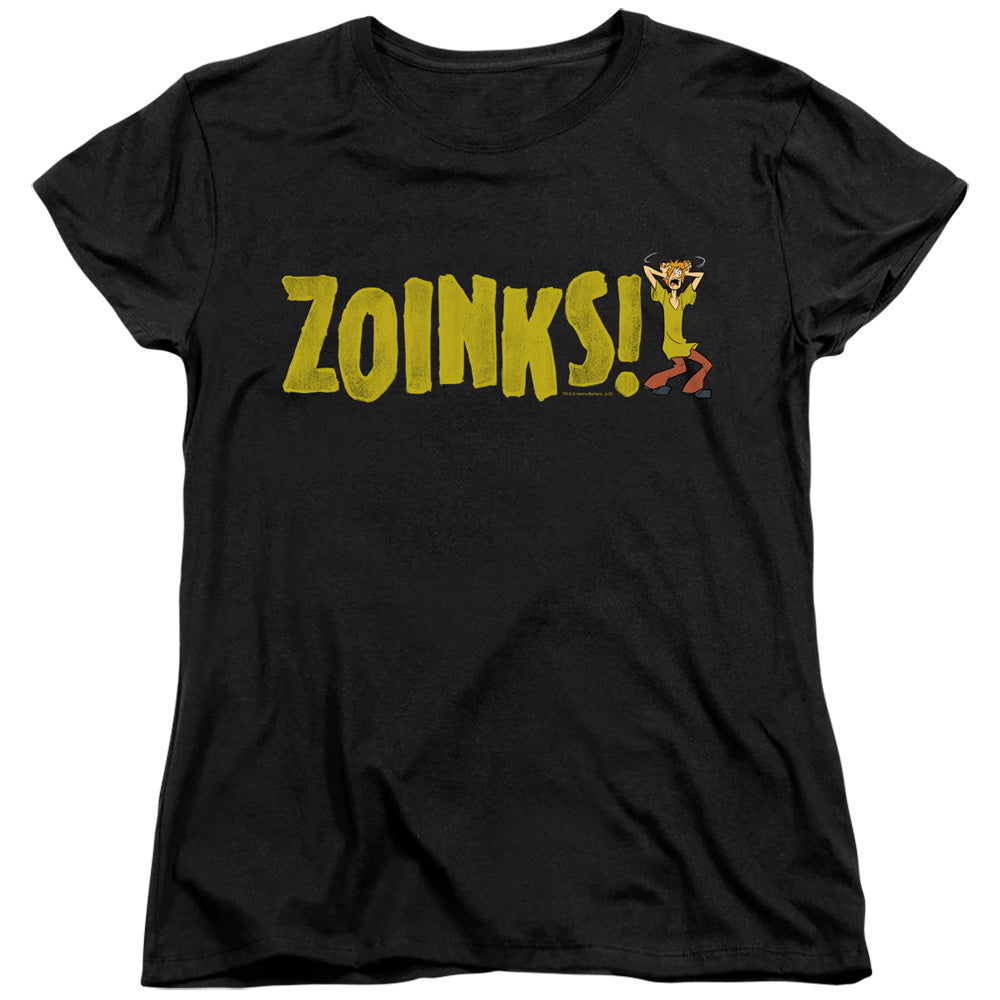 Scooby Doo Zoinks Womens T Shirt Black