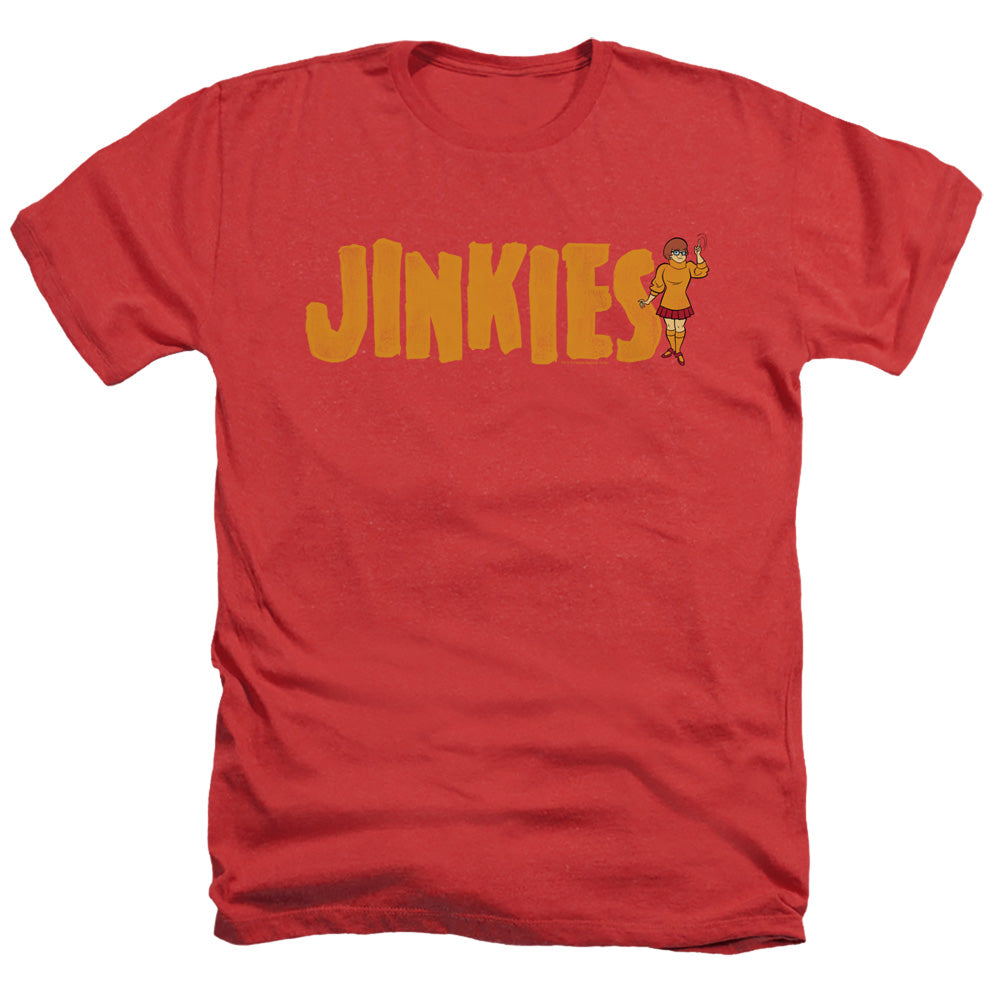 Scooby Doo Jinkies Heather Mens T Shirt Red