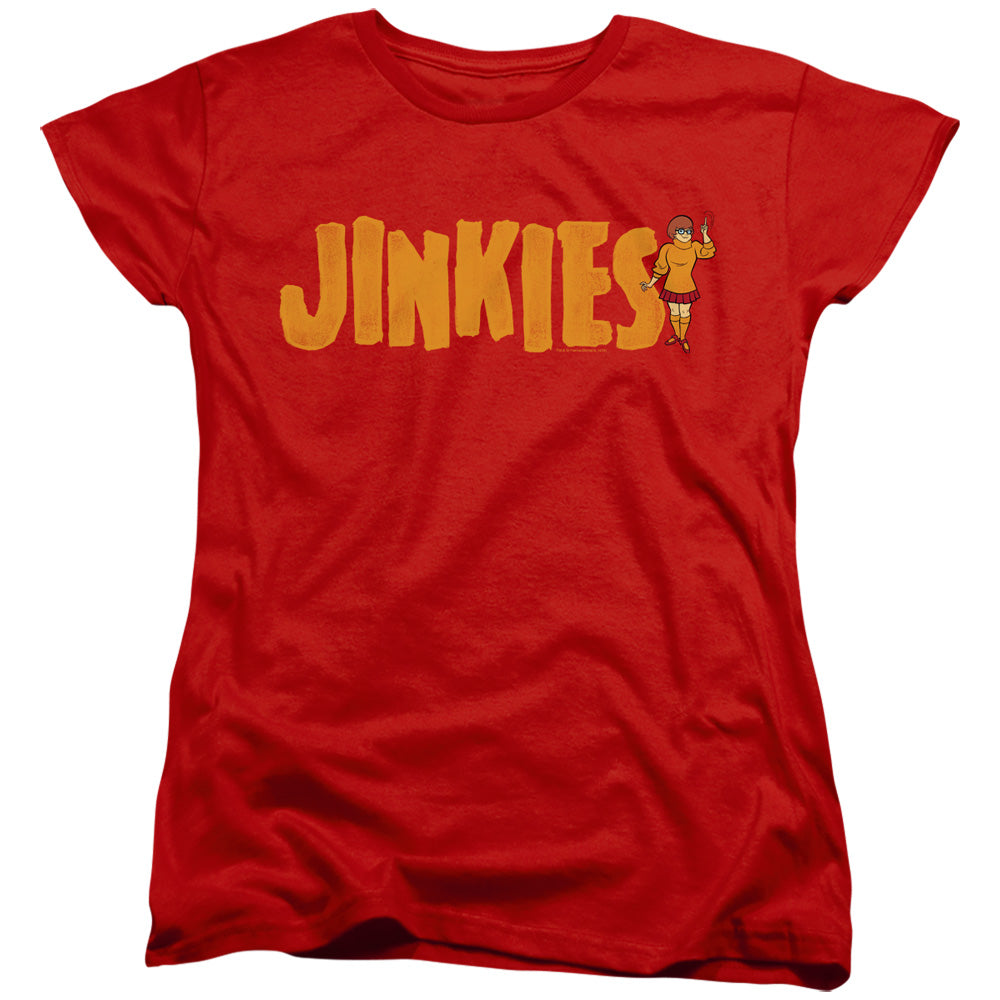 Scooby Doo Jinkies Womens T Shirt Red