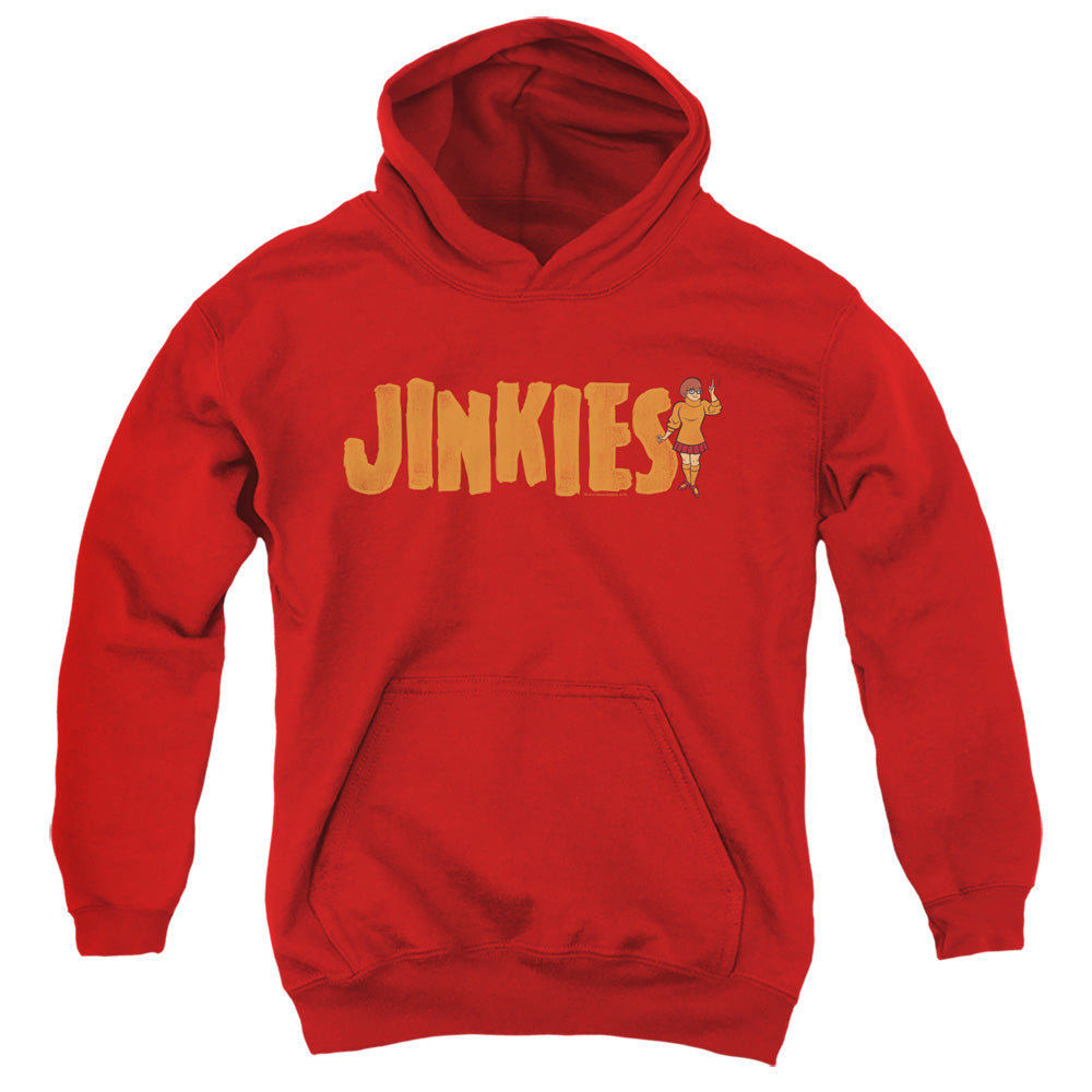 Scooby Doo Jinkies Kids Youth Hoodie Red
