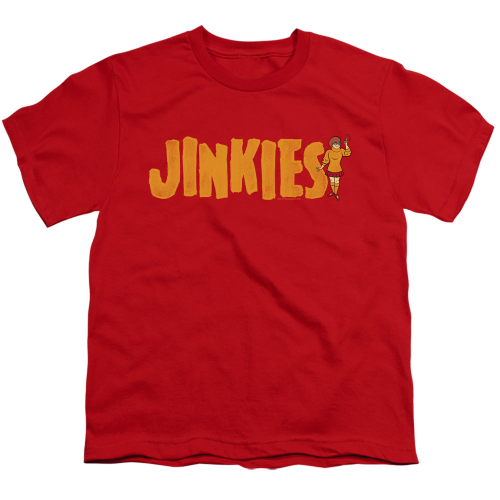 Scooby Doo Jinkies Kids Youth T Shirt Red