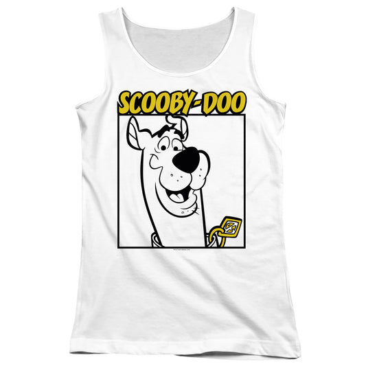 Scooby Doo Scooby Square Womens Tank Top Shirt White