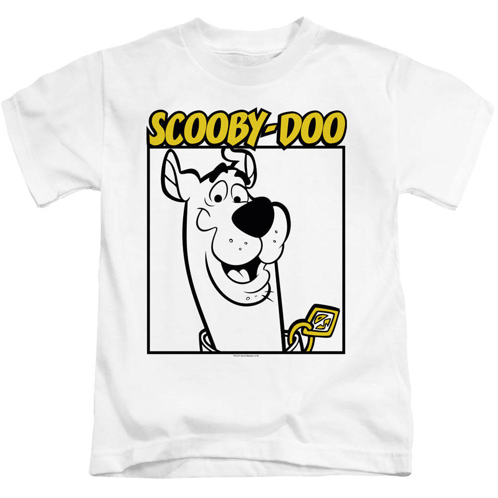 Scooby Doo Scooby Square Juvenile Kids Youth T Shirt White