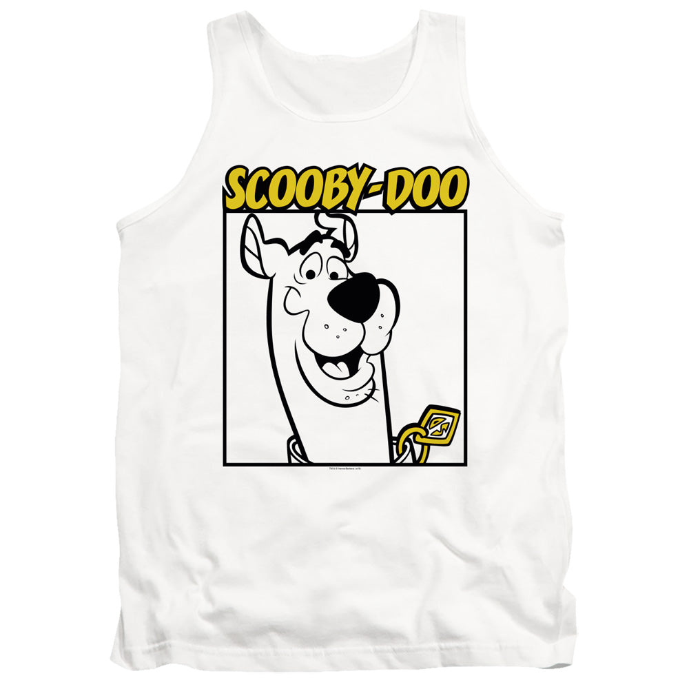 Scooby Doo Scooby Square Mens Tank Top Shirt White