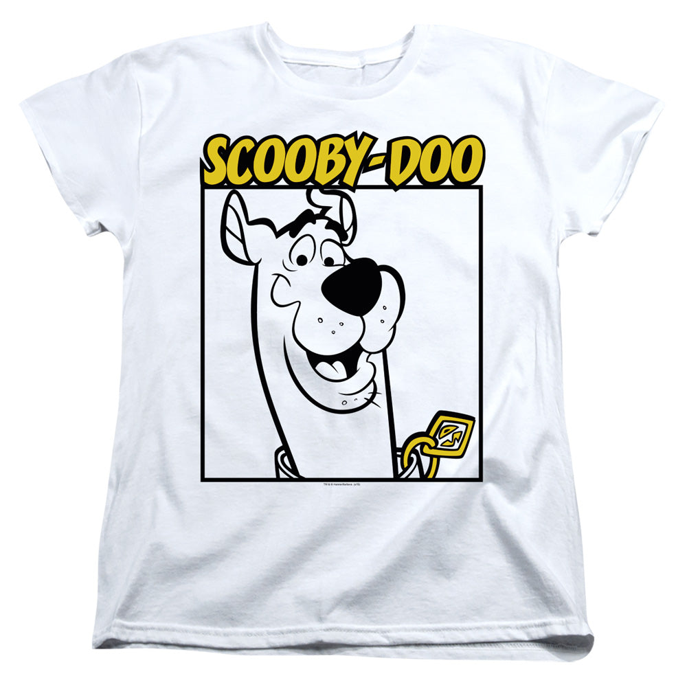 Scooby Doo Scooby Square Womens T Shirt White