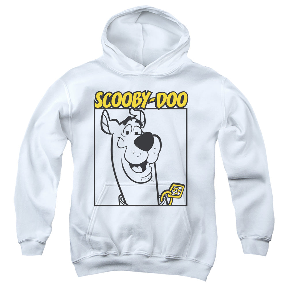 Scooby Doo Scooby Square Kids Youth Hoodie White
