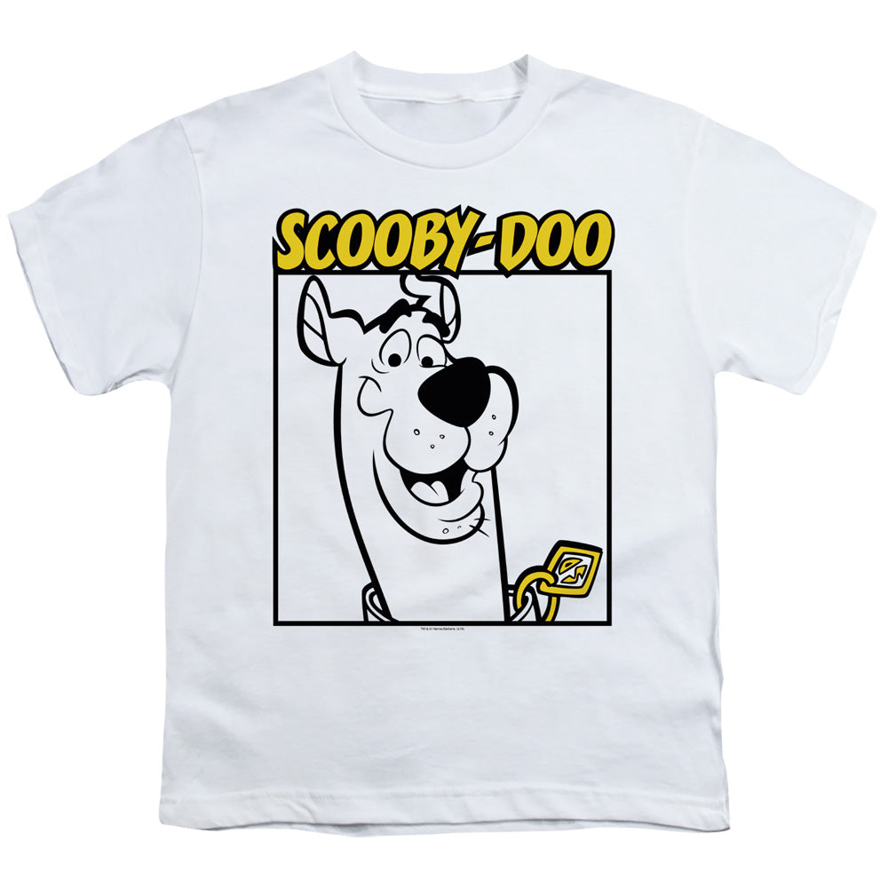 Scooby Doo Scooby Square Kids Youth T Shirt White