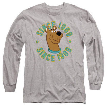 Scooby Doo Scooby 1969 Mens Long Sleeve Shirt Athletic Heather