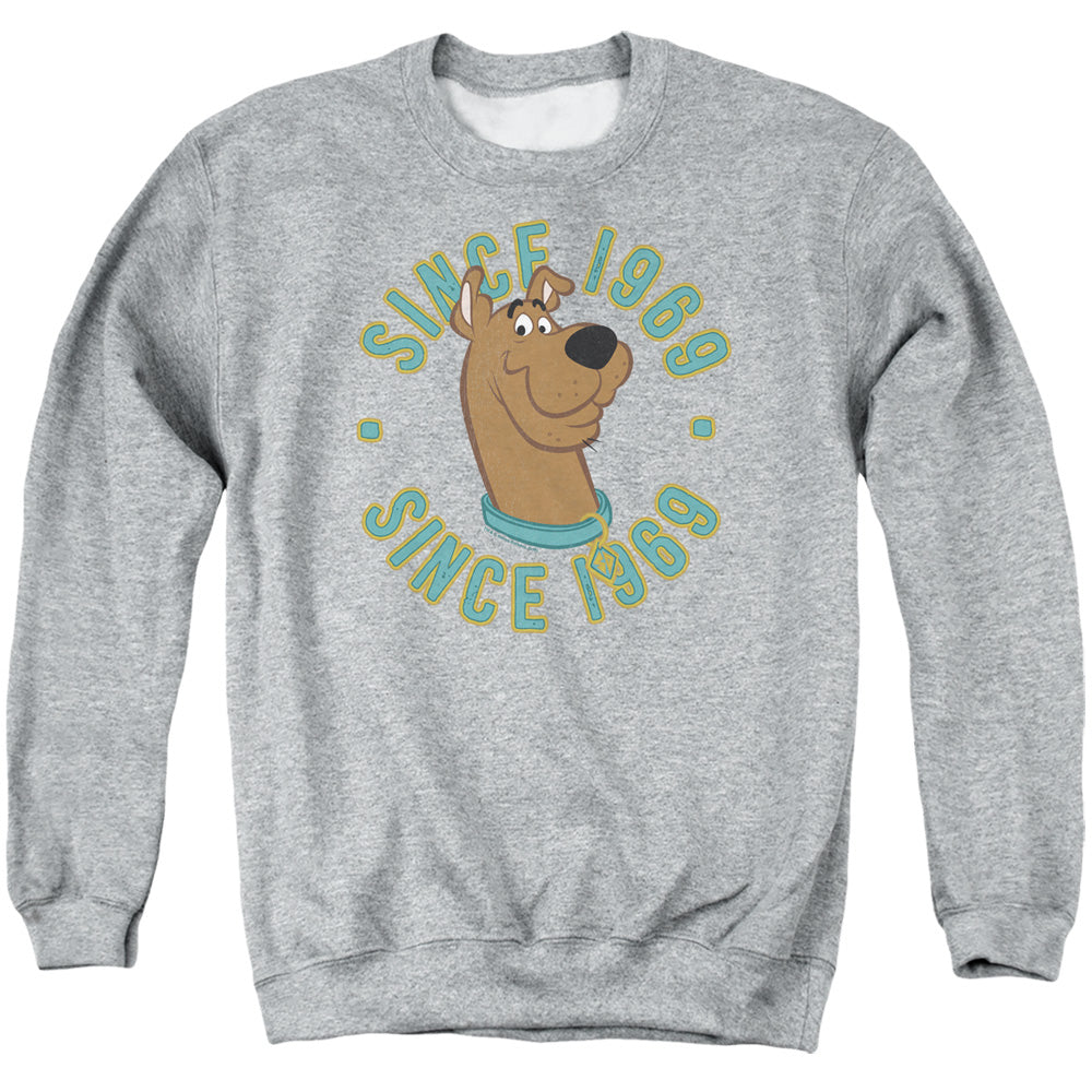 Scooby Doo Scooby 1969 Mens Crewneck Sweatshirt Athletic Heather