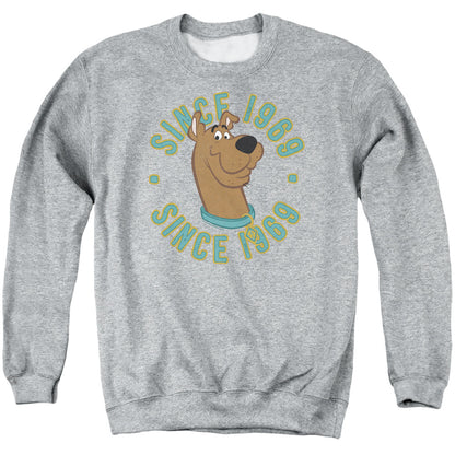 Scooby Doo Scooby 1969 Mens Crewneck Sweatshirt Athletic Heather