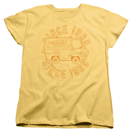 Scooby Doo Mystery Machine Womens T Shirt Banana