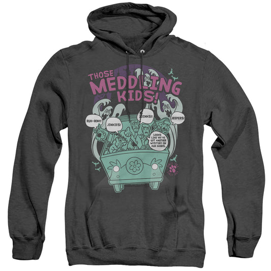 Scooby Doo Meddling Since 1969 Heather Mens Hoodie Black