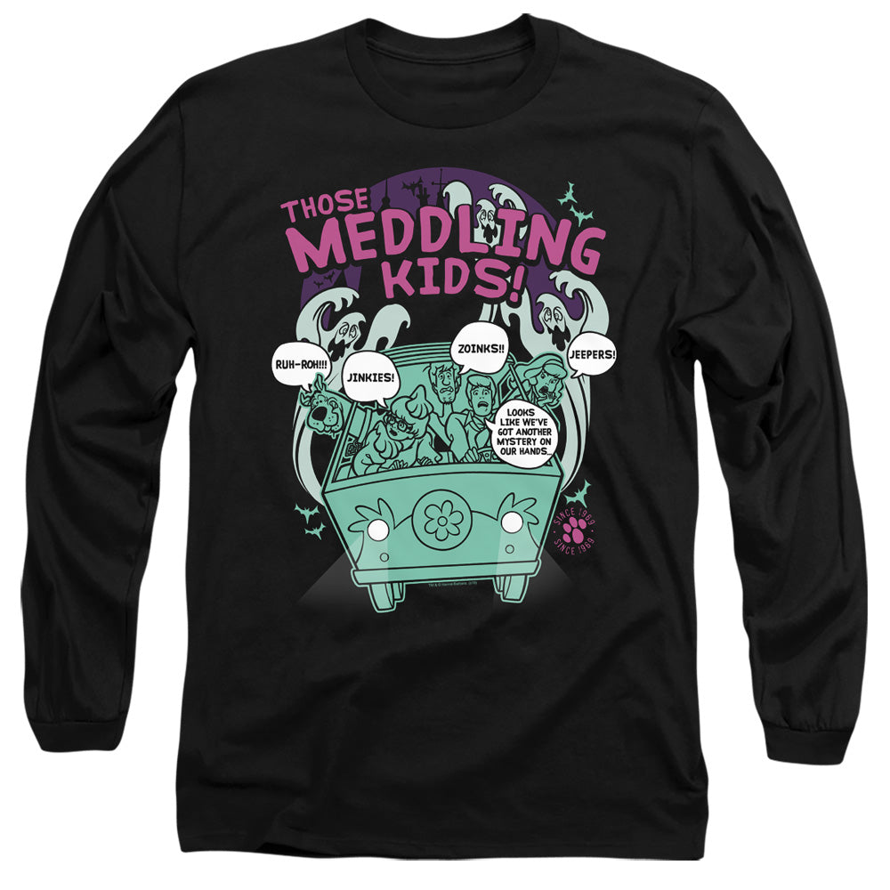 Scooby Doo Meddling Since 1969 Mens Long Sleeve Shirt Black