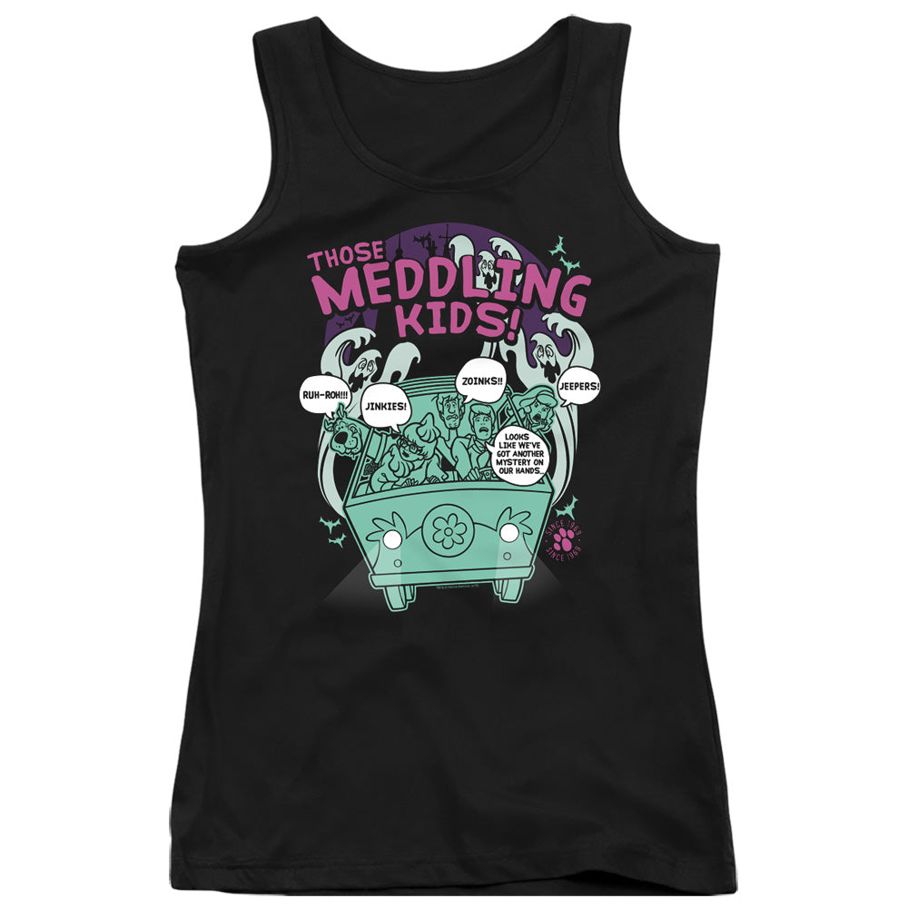 Scooby Doo Meddling Since 1969 Womens Tank Top Shirt Black