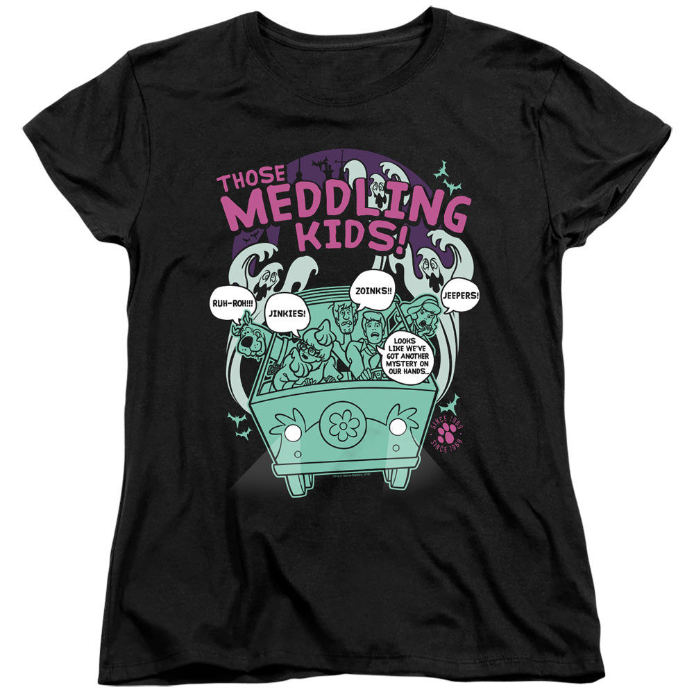Scooby Doo Meddling Since 1969 Womens T Shirt Black