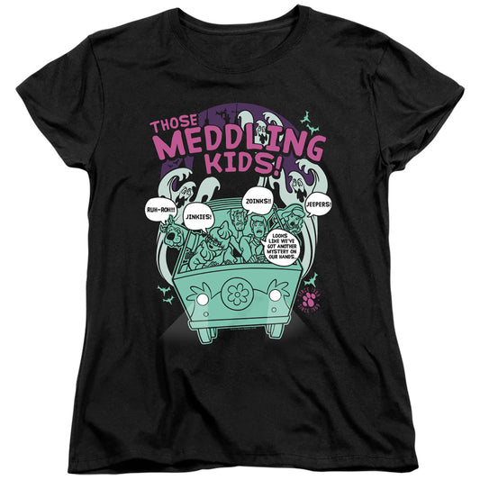 Scooby Doo Meddling Since 1969 Womens T Shirt Black