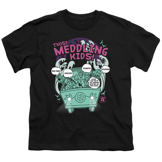 Scooby Doo Meddling Since 1969 Kids Youth T Shirt Black