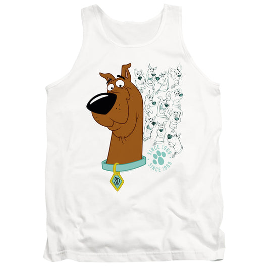 Scooby Doo Evolution Of Scooby Doo Mens Tank Top Shirt White