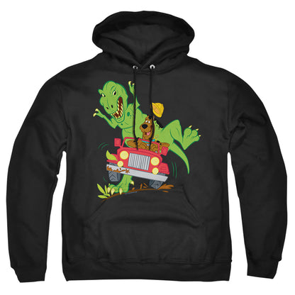 Scooby Doo! Dino Chase Mens Hoodie Black Officially Licensed