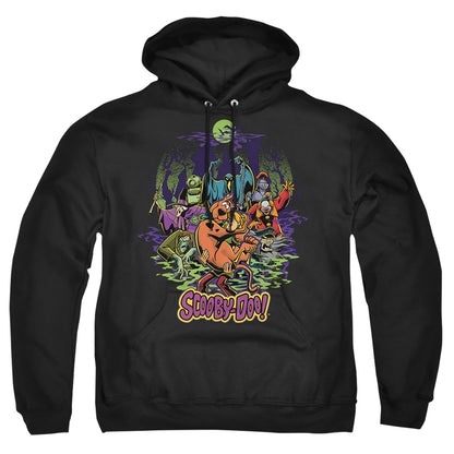 Scooby Doo And Shaggy Chased By Monsters Mens Hoodie Black