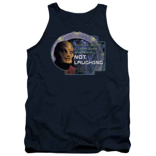 Stargate 1 Not Laughing Mens Tank Top Shirt Navy