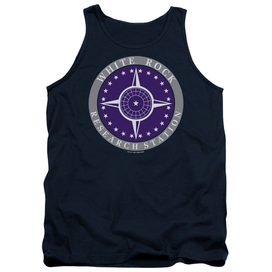 Stargate 1 White Rock Logo Mens Tank Top Shirt Navy