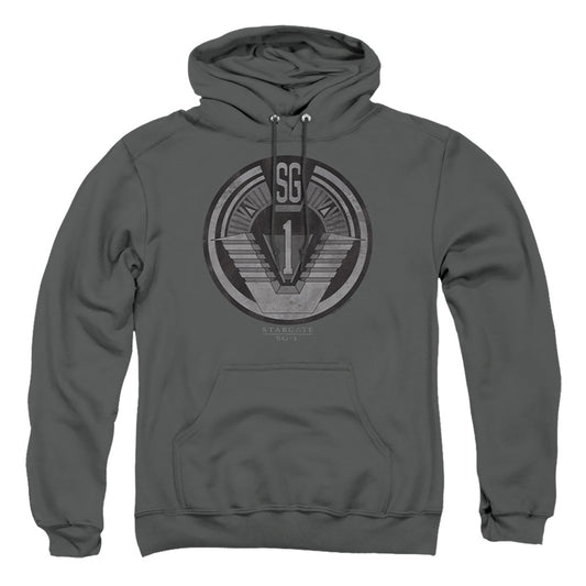 Sg1 Team Badge Mens Hoodie Charcoal