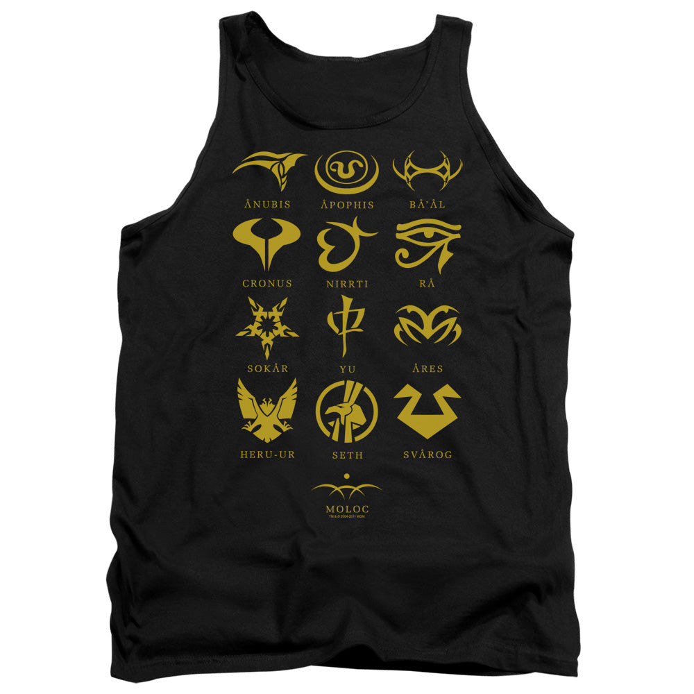 Stargate 1 Goauld Characters Mens Tank Top Shirt Black