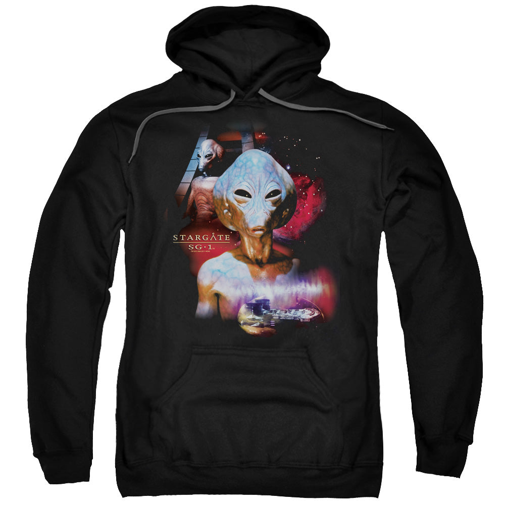 Stargate 1 The Asgard Mens Hoodie Black