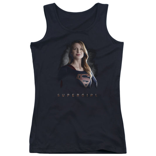 Supergirl Stand Tall Womens Tank Top Shirt Black