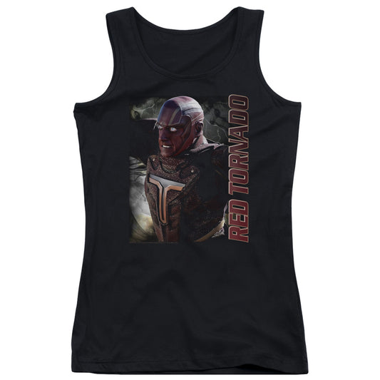 Supergirl Red Tornado Womens Tank Top Shirt Black