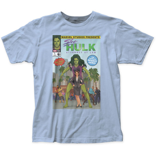 She-Hulk She Hulk #1 Mens T Shirt Light Blue