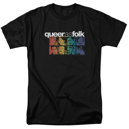 Queer As Folk Cast Mens T Shirt Black Officially Licensed