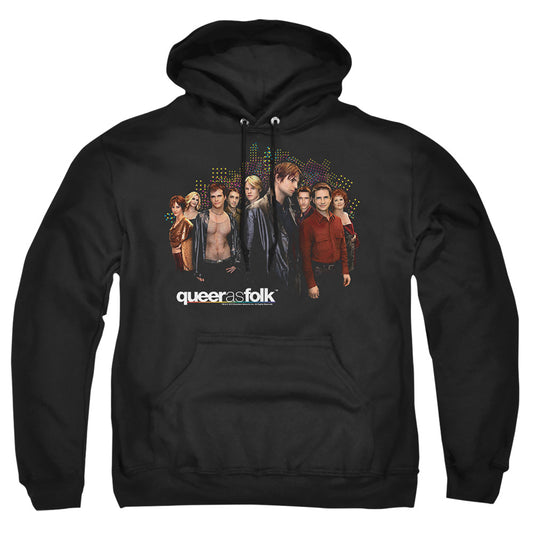 Queer As Folk Title Mens Hoodie Black