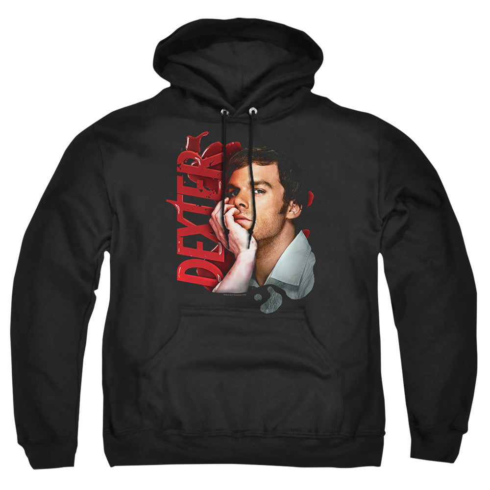 Dexter Layered Mens Hoodie Black