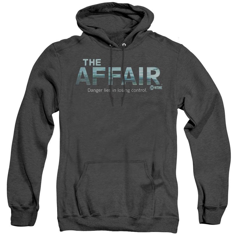 Affair Ocean Logo Mens Heather Hoodie Black