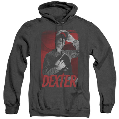 Dexter See Saw Mens Heather Hoodie Black Officially Licensed
