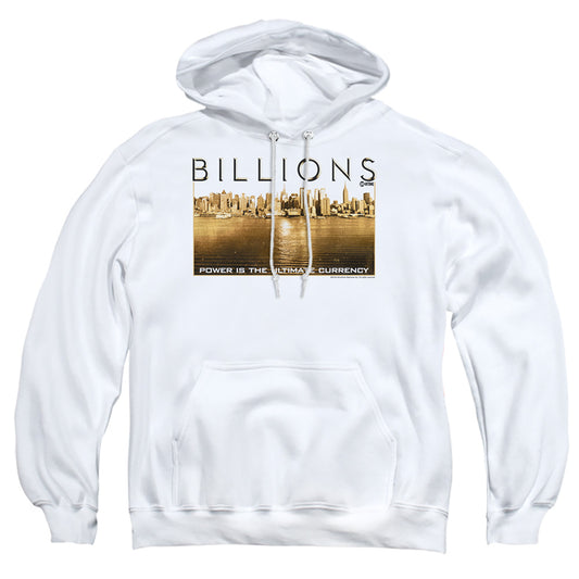 Billions Golden City Mens Hoodie White Officially Licensed