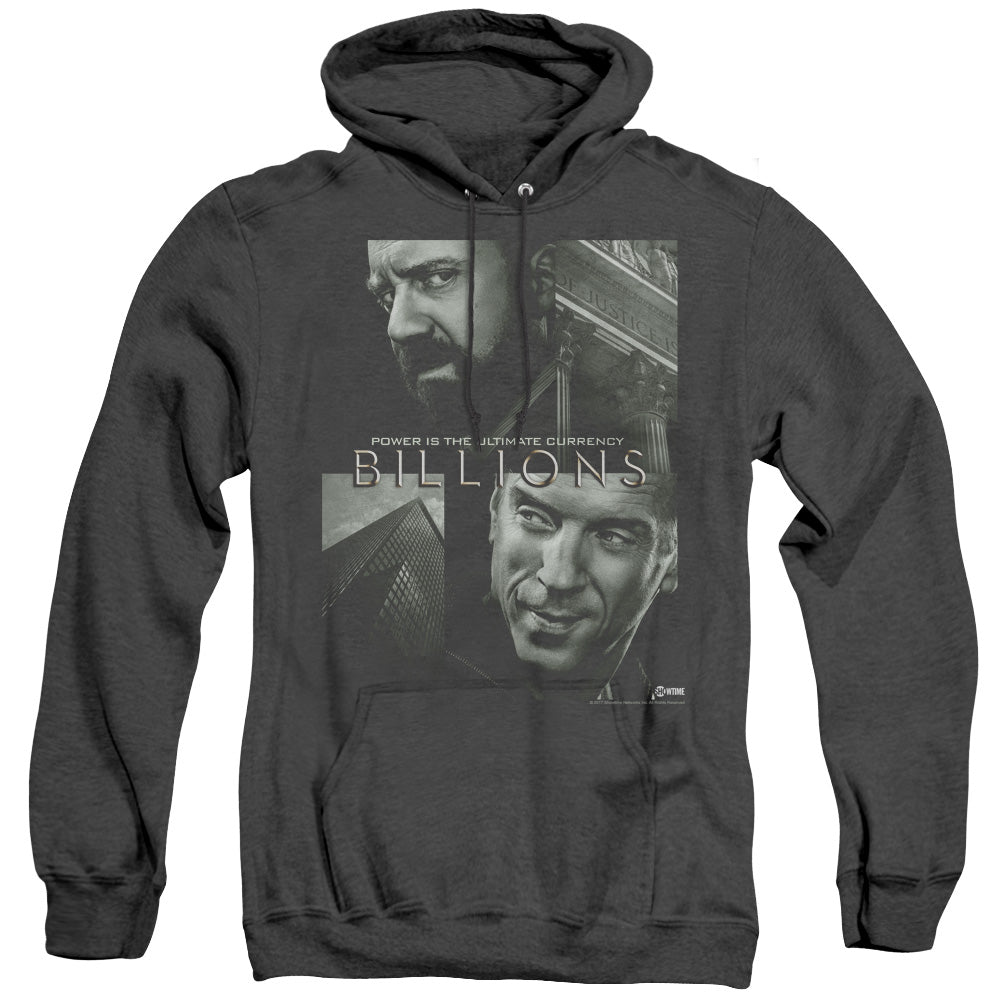 Billions Currency Poster Mens Heather Hoodie Black Officially Licensed