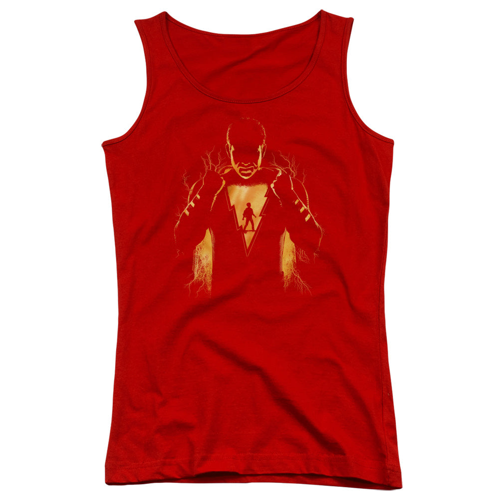 Shazam Movie Whats Inside Womens Tank Top Shirt Red