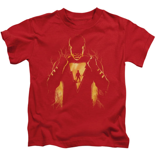 Shazam Movie Whats Inside Juvenile Kids Youth T Shirt Red