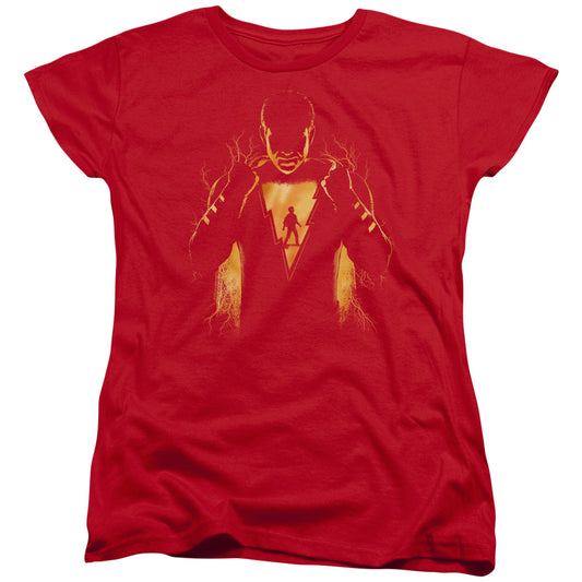 Shazam Movie Whats Inside S S Women's Tee Red