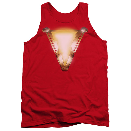 Shazam Movie Bolt Mens Tank Top Shirt Red