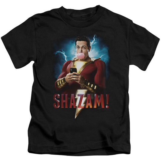 Shazam Movie Blowing Up Juvenile Kids Youth T Shirt Black