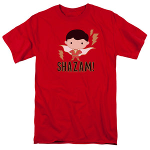Shazam Movie Shazam Chibi Mens T Shirt Red