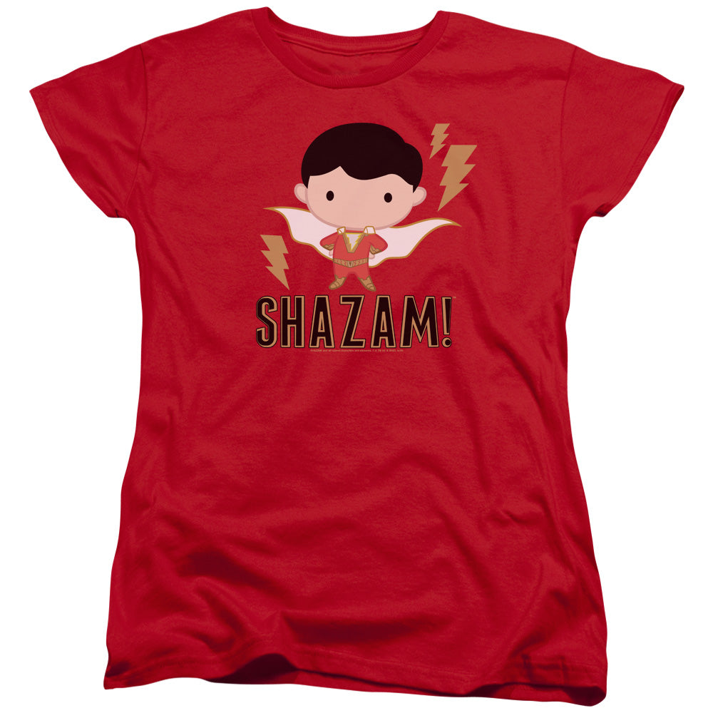 Shazam Movie Shazam Chibi S S Women's Tee Red